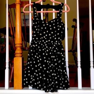 Polkadot Aqua Dress XS